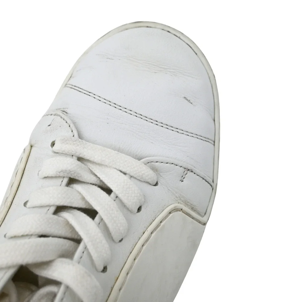 Chanel CC Low-Top Leather Sneakers (Style G32719) Size 36.5